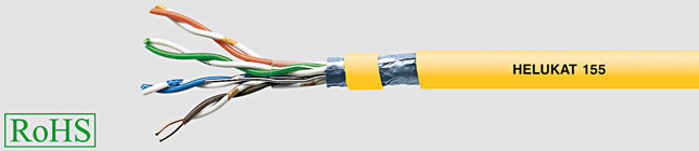 HELUKAT 155 4x2XAWG24 Przewód LAN, FTP izol żyły pe, opona PVC