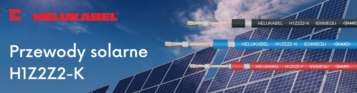 Przewody solarne H1Z2Z2-K do instalacji PV